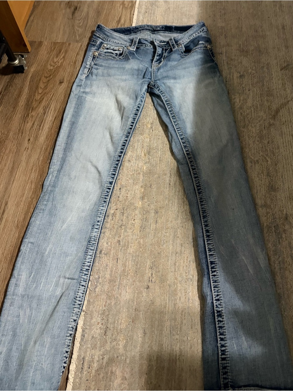 Miss Me Light Blue Straight Leg Jeans